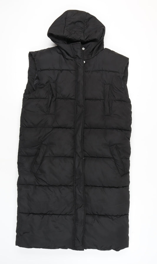 Missguided Black Puffer Jacket Women Size 8