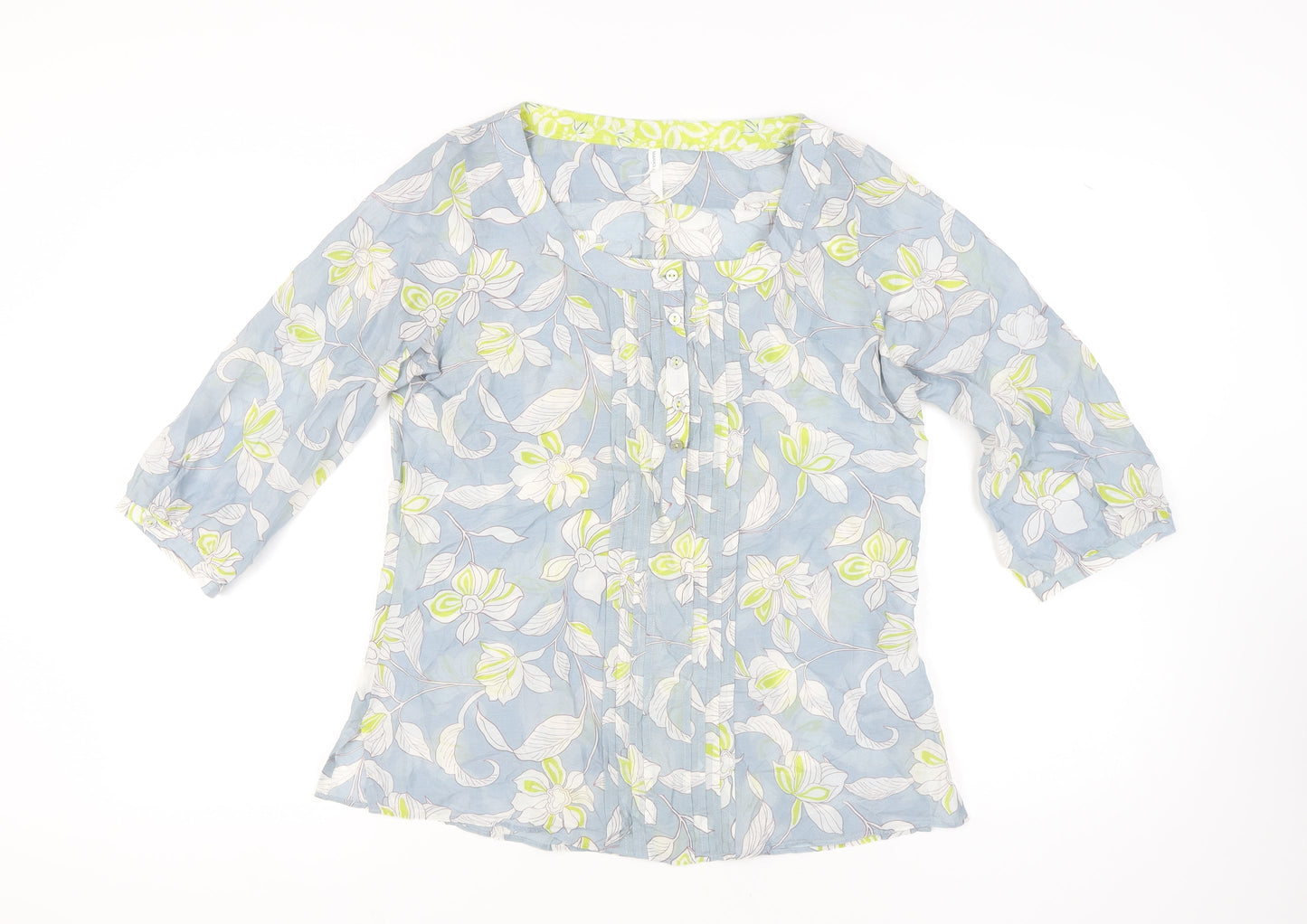 Womens UK Size 14 Plus Marks and Spencer Blue  Blouse