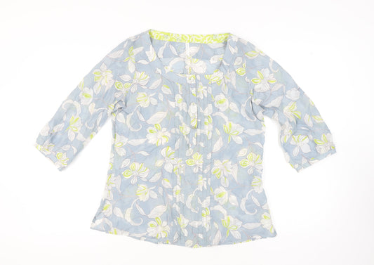 Womens UK Size 14 Plus Marks and Spencer Blue  Blouse