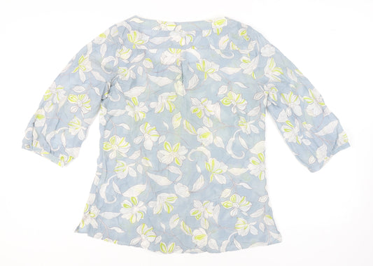 Womens UK Size 14 Plus Marks and Spencer Blue  Blouse