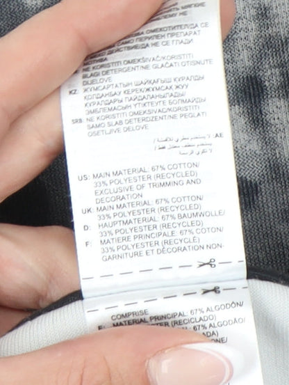 Adidas Women's Grey Floral Pullover M Sweatshirt