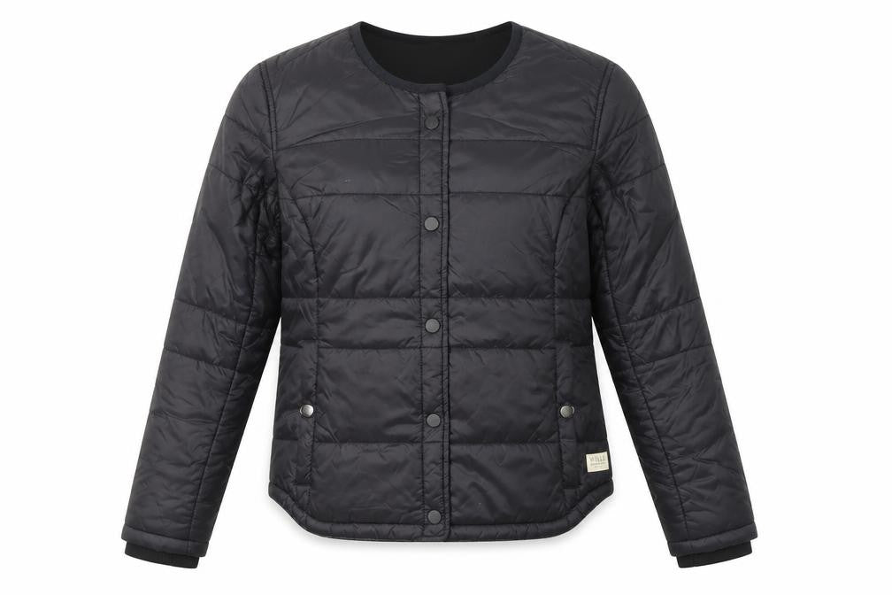 Jack Wills Women's Black Quilted Jacket Size 8
