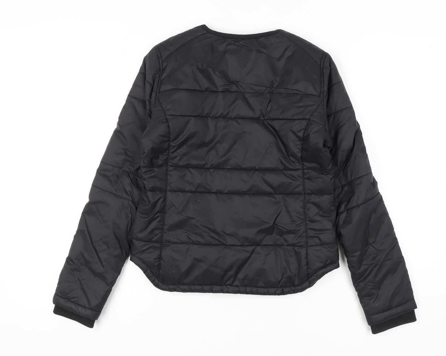 Jack Wills Women's Black Quilted Jacket Size 8