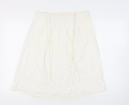 French Connection Women's Ivory Knee-Length Skirt, Size 12