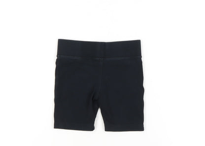 Marks and Spencer Girls Black Biker Shorts 5-6 Years