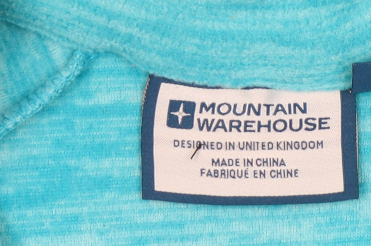 Womens UK Size 12 Mountain Warehouse Blue Full Zip Sweatshirt