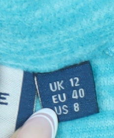 Womens UK Size 12 Mountain Warehouse Blue Full Zip Sweatshirt