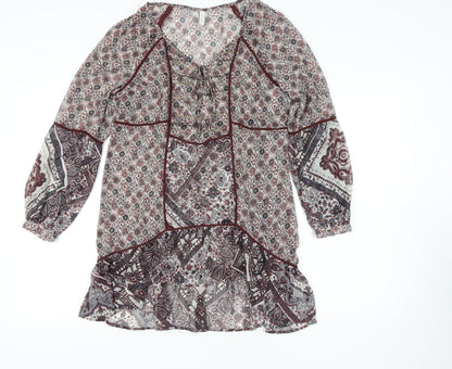 Womens UK Size 16 Marks and Spencer Multicoloured Tunic Blouse