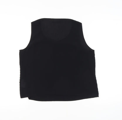 Jacques Vert Women's Black V-Neck Tank Top Size 16