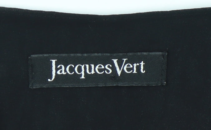 Jacques Vert Women's Black V-Neck Tank Top Size 16