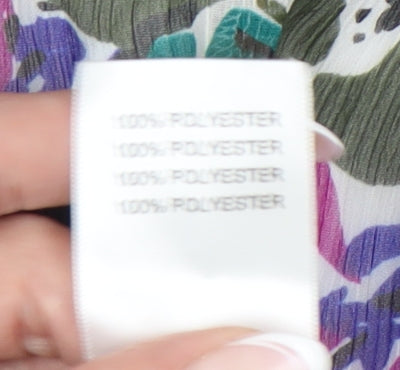 Damart Women's Multicoloured Floral Midi Skirt Size 18 Polyester