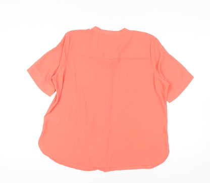 Womens UK Size 14 Marks and Spencer Pink  Blouse