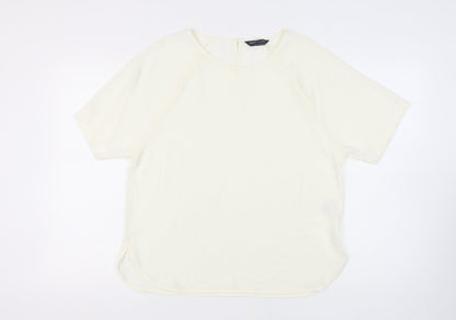M&S Women's Ivory Short Sleeve Raglan Top 14