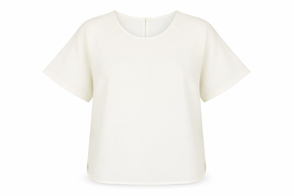 M&S Women's Ivory Short Sleeve Raglan Top 14