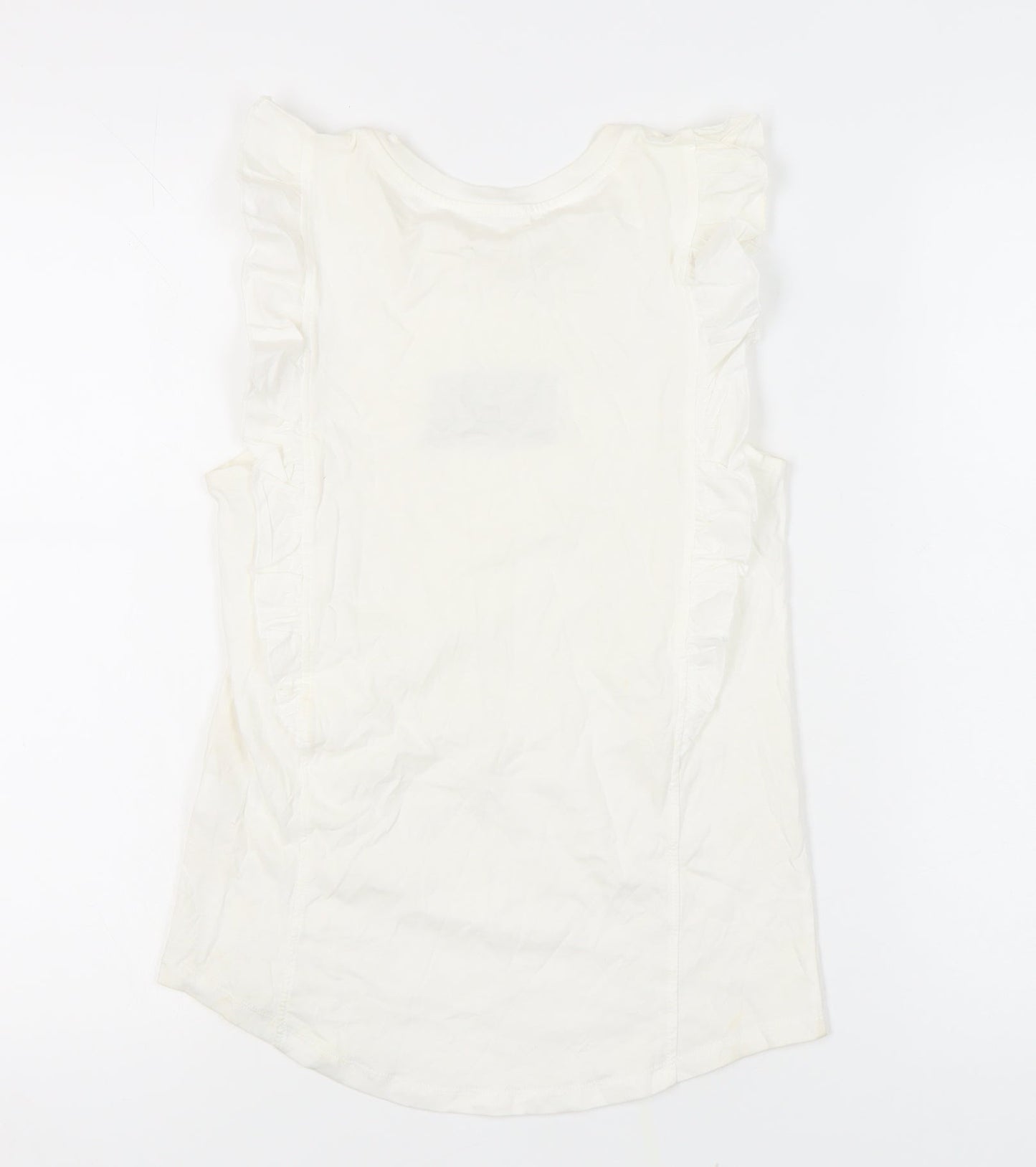 Womens UK Size 6 River Island White  Tank