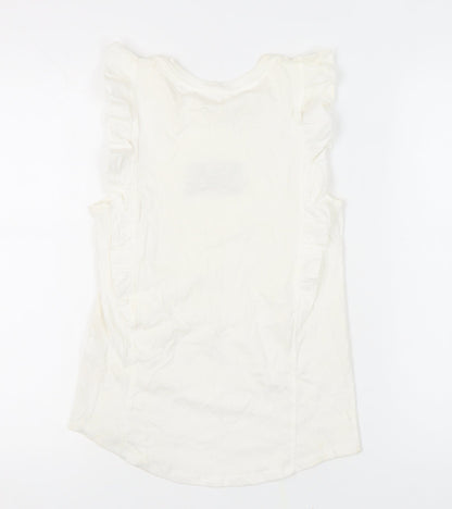 Womens UK Size 6 River Island White  Tank