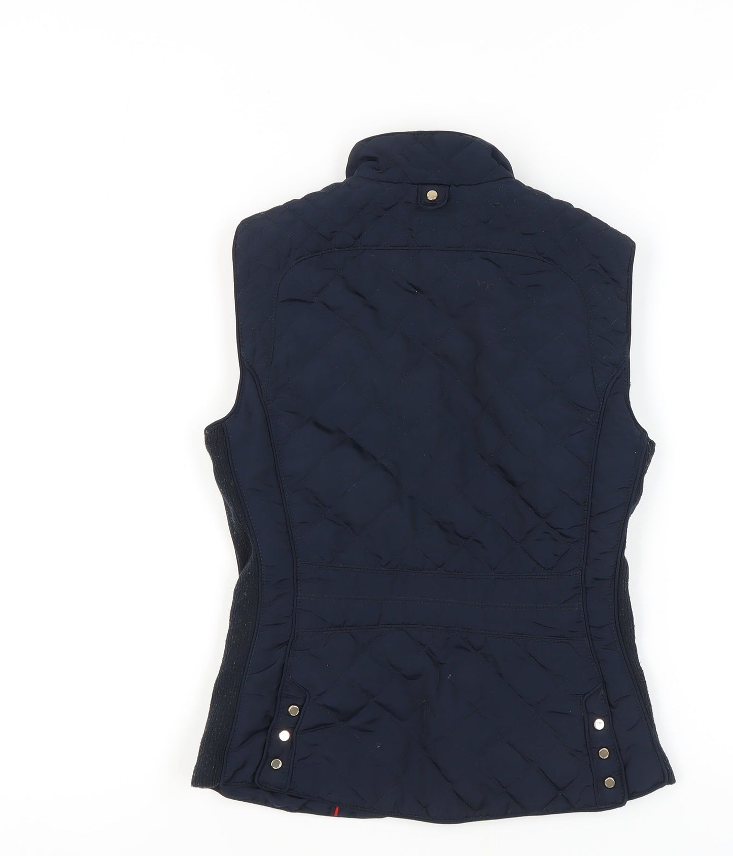 Womens UK Size XS Zara Woman Blue Quilted Coat