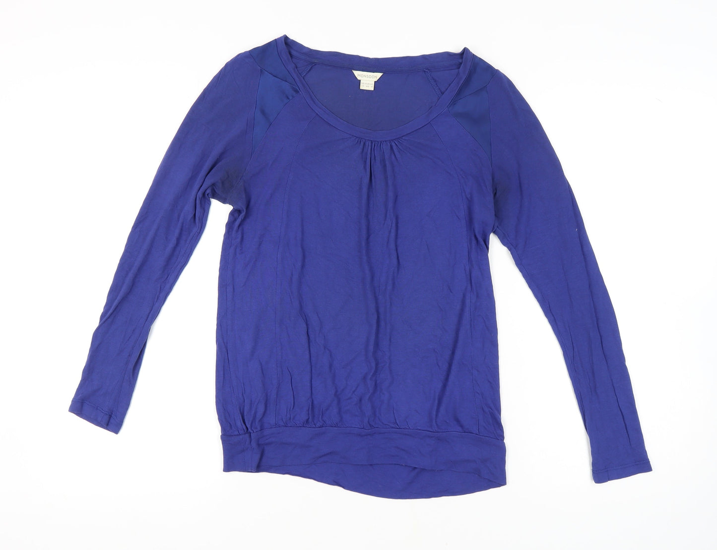 Womens UK Size 12 Monsoon Blue Basic T-Shirt
