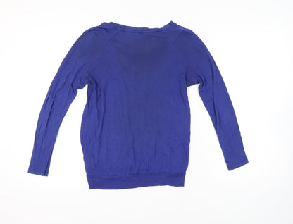 Womens UK Size 12 Monsoon Blue Basic T-Shirt