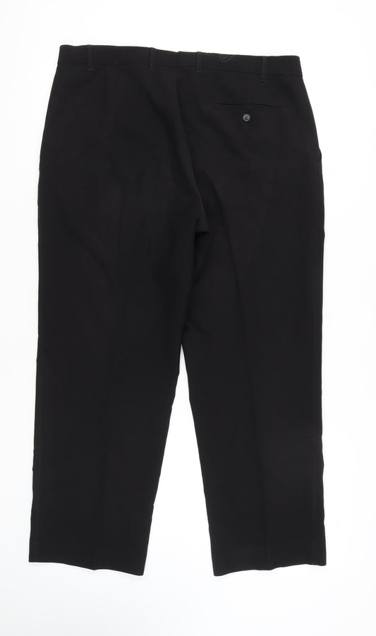 Marks and Spencer Men's Black Trousers 38