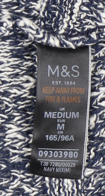 Womens UK Size M Marks and Spencer Blue Cardigan Jumper
