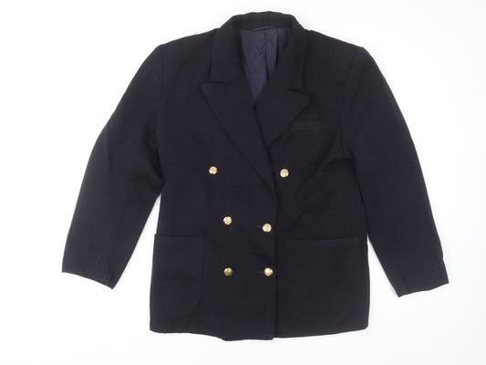 Marks and Spencer Women's Black Wool Blazer Size 14