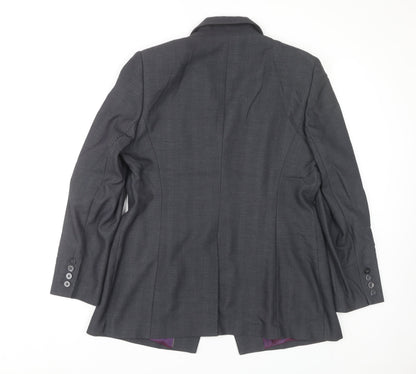 Next Women's Grey Regular Fit Blazer, Size 16