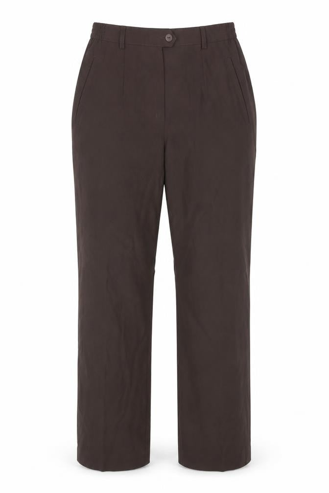 Womens UK Size 10 LUCIA Regular Fit WorkwearCasual Brown Trousers