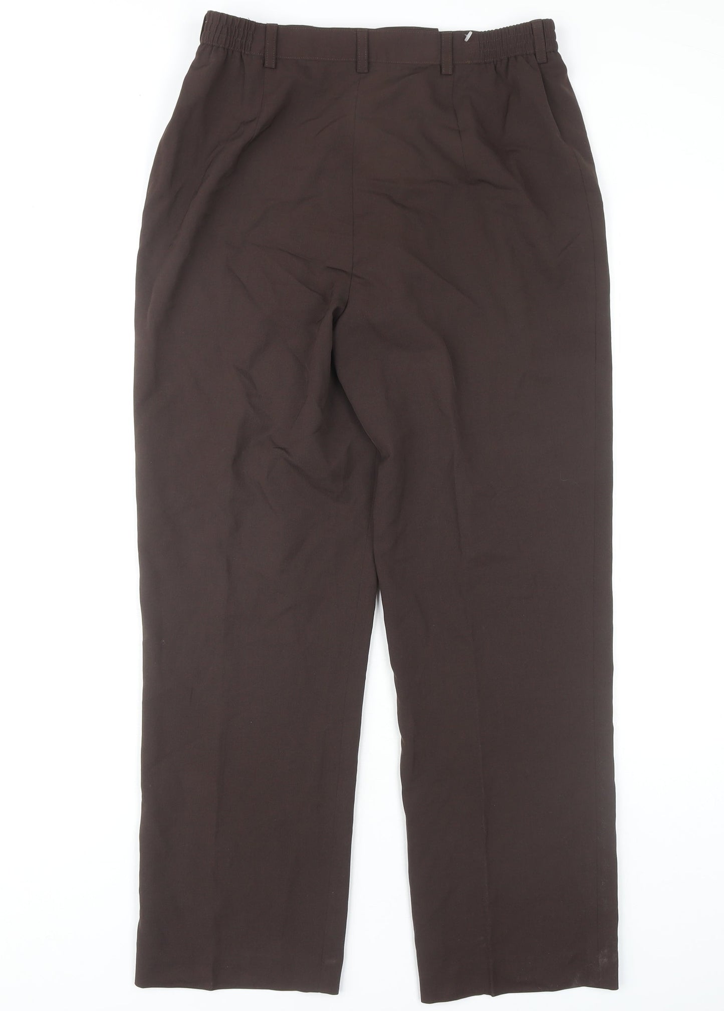 Womens UK Size 10 LUCIA Regular Fit WorkwearCasual Brown Trousers