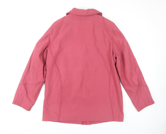 Womens UK Size 16 EWM Pink Pea Coat