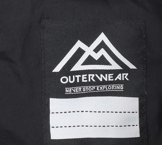Outerwear Boys Black Sleeveless Hooded Jacket 4 Years