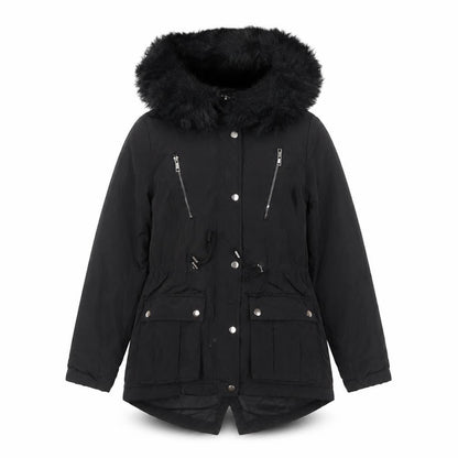 Womens UK Size 8 New Look Black Parka Coat