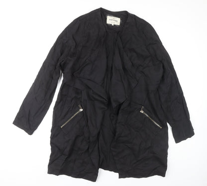 Womens UK Size 12 River Island Black Kimono Coat