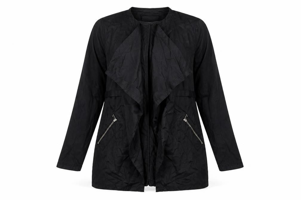 Womens UK Size 12 River Island Black Kimono Coat