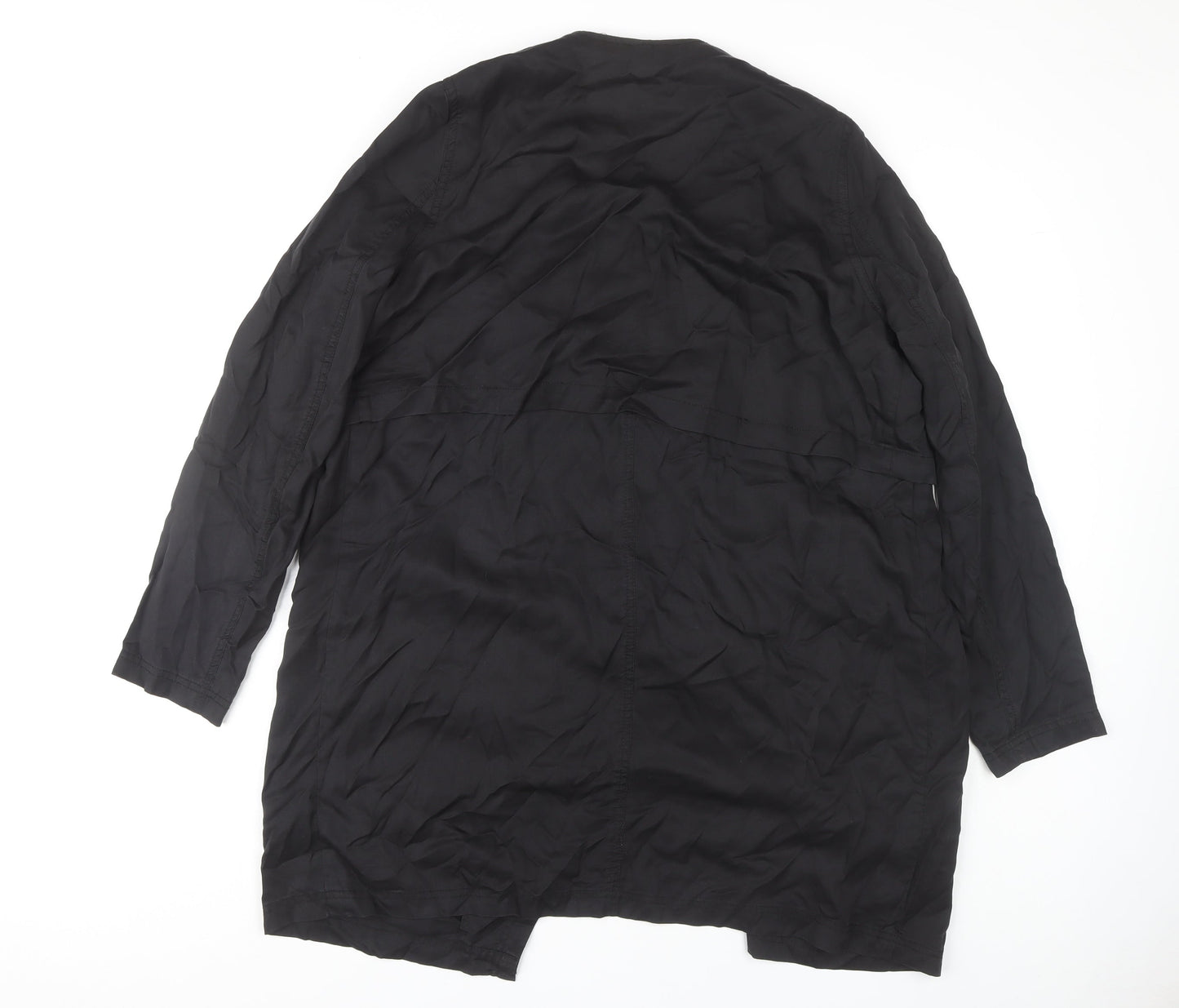 Womens UK Size 12 River Island Black Kimono Coat