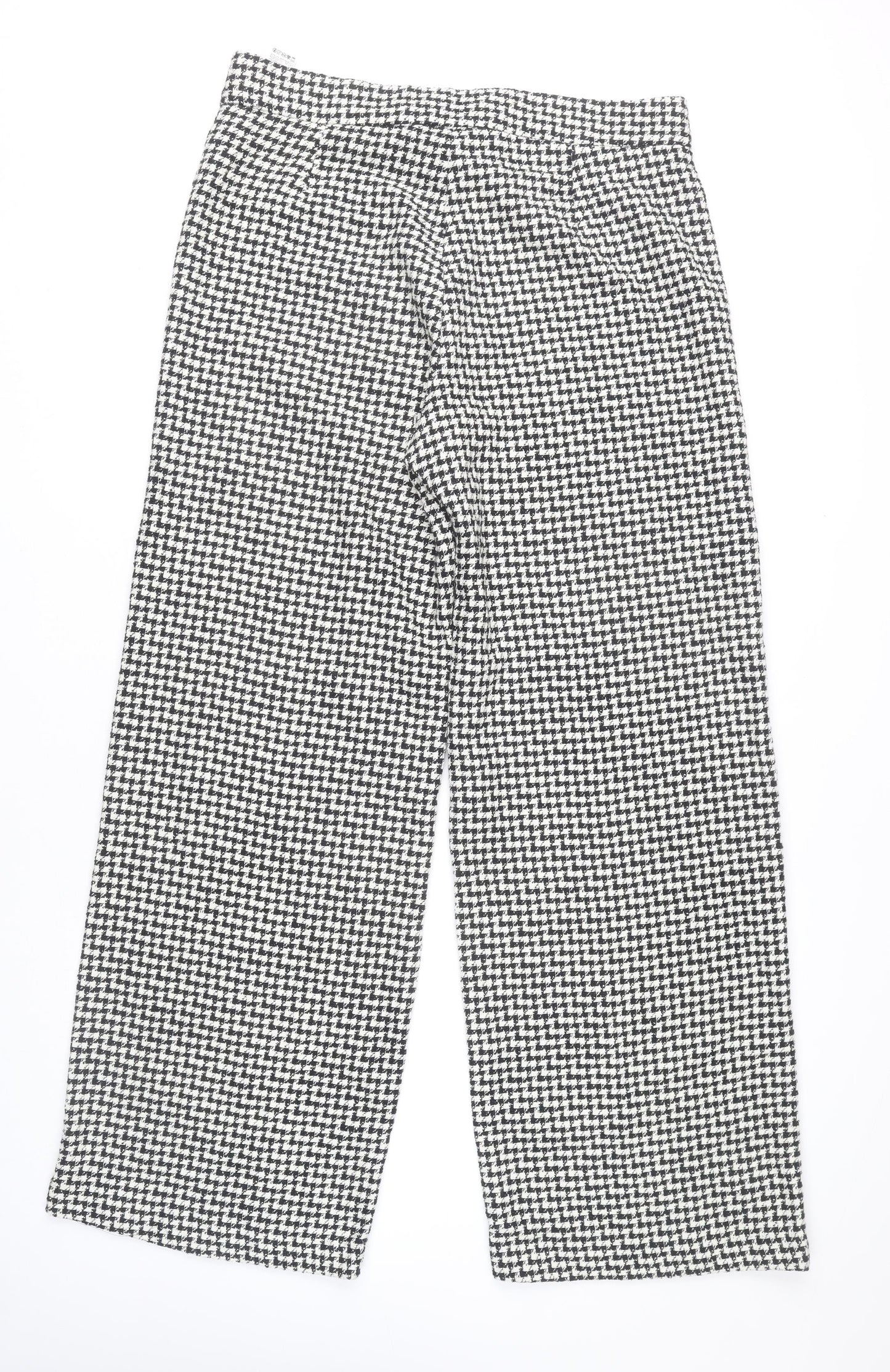 Womens UK Size XL Zara Regular Fit CasualWorkwear Black Trousers