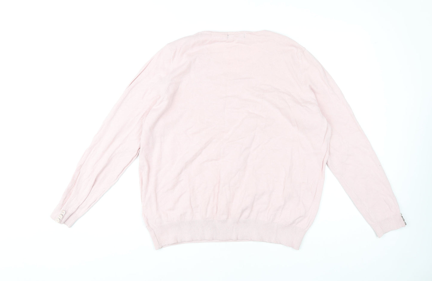 Womens UK Size L Bm Collection Pink Pullover Jumper