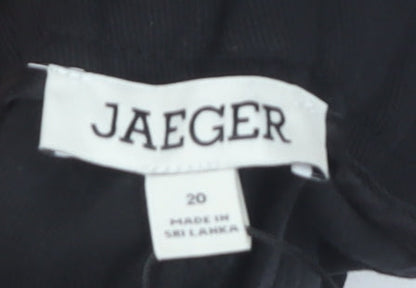 Jaeger Women's Plus Size 20 Black Trousers