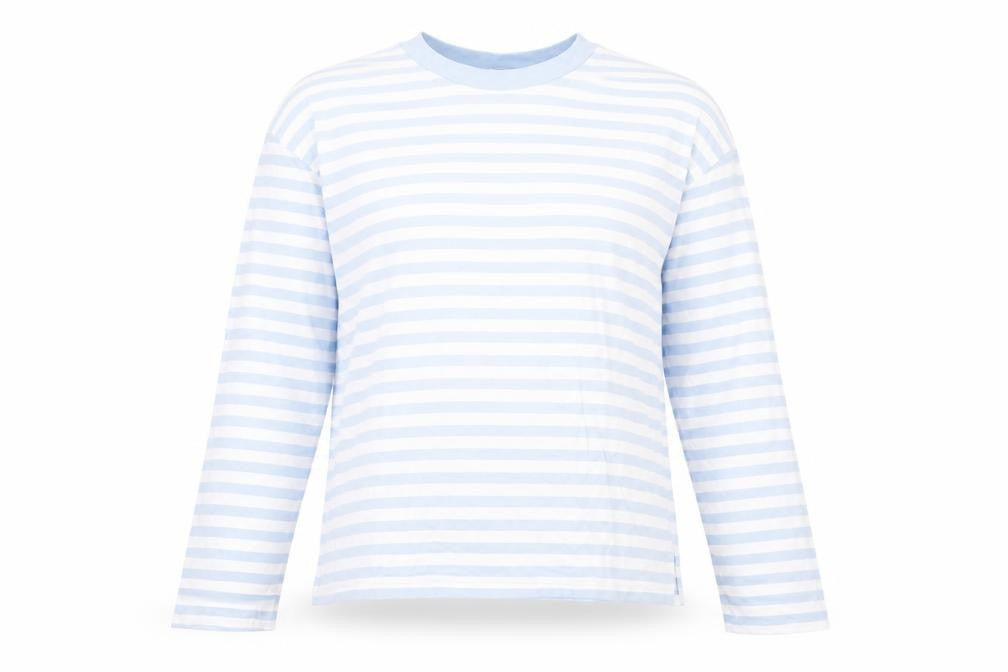 Womens UK Size 2XS Monki Blue Basic T-Shirt