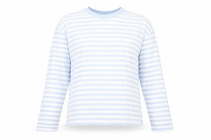 Womens UK Size 2XS Monki Blue Basic T-Shirt