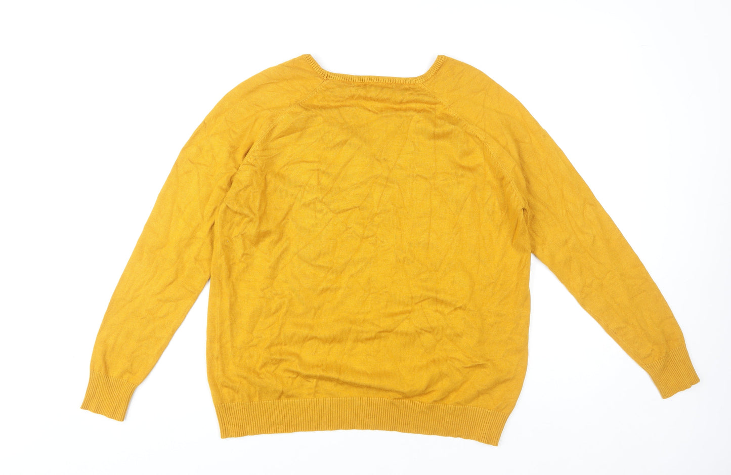 Womens UK Size XL Sfera Yellow Pullover Jumper