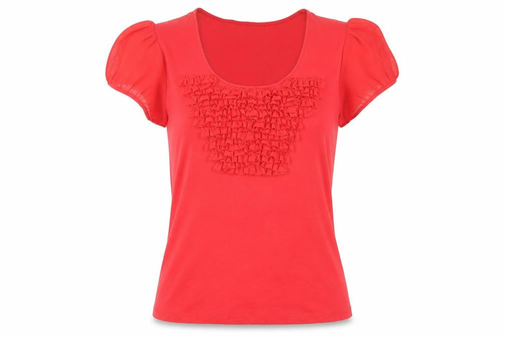 Womens UK Size XS Planet Red  T-Shirt