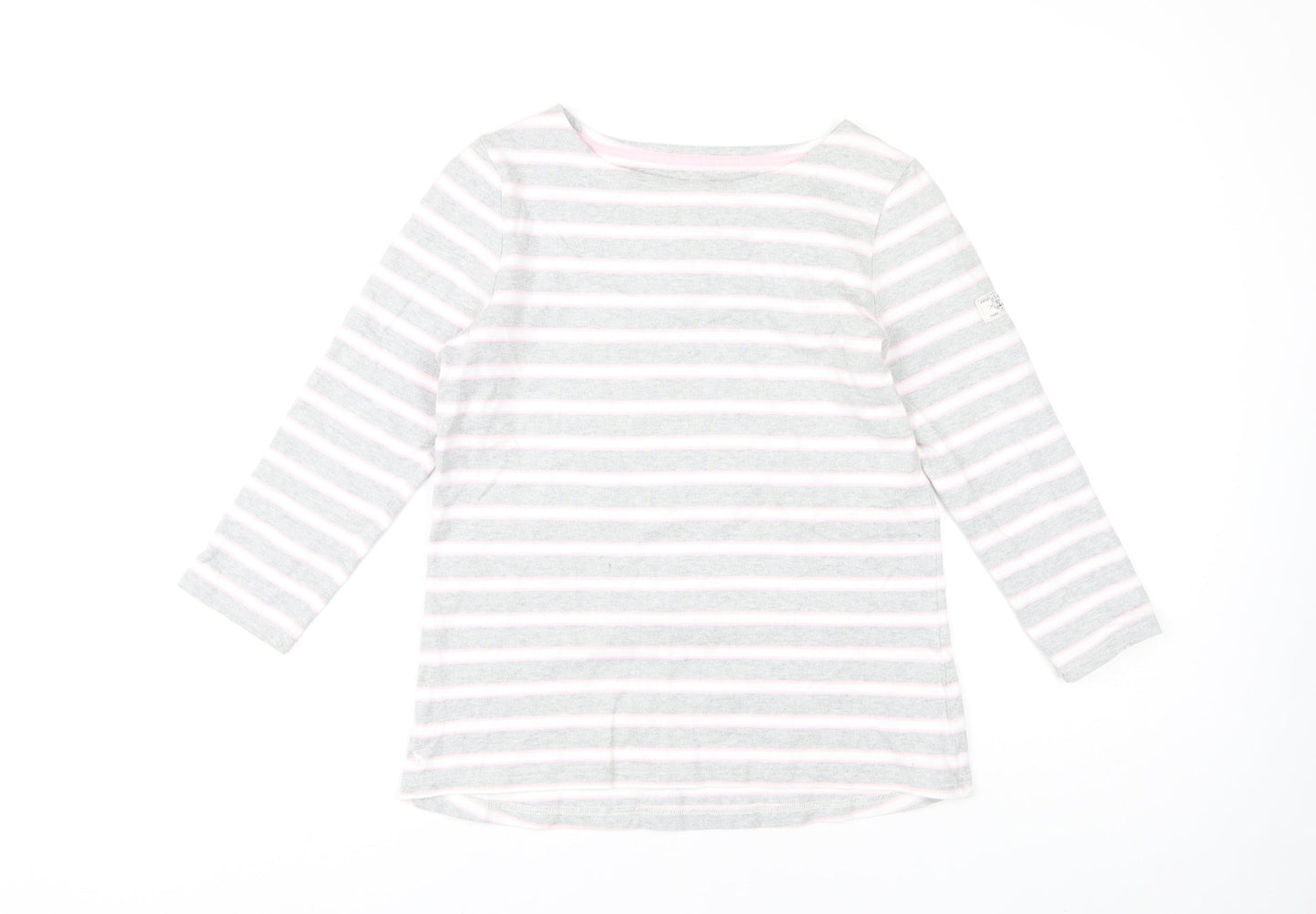 Womens UK Size 10 Joules Grey  T-Shirt