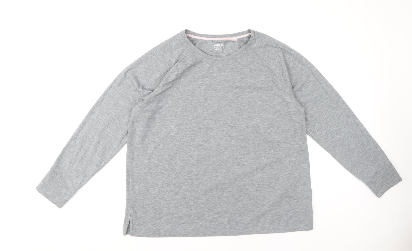 Lands' End Women's Grey XL Long Sleeve T-Shirt