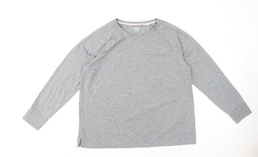 Lands' End Women's Grey XL Long Sleeve T-Shirt