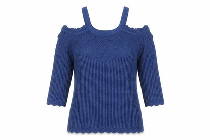 Womens UK Size 10 B. YOU Blue Pullover Jumper