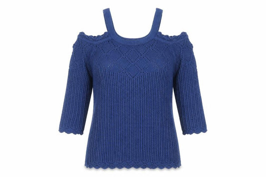 Womens UK Size 10 B. YOU Blue Pullover Jumper