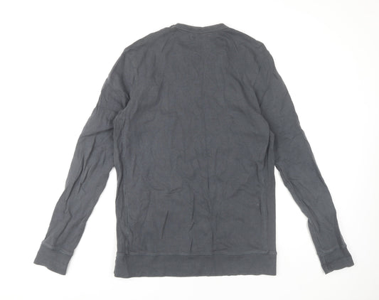 Mens UK Size M River Island Grey Pullover Sweatshirt