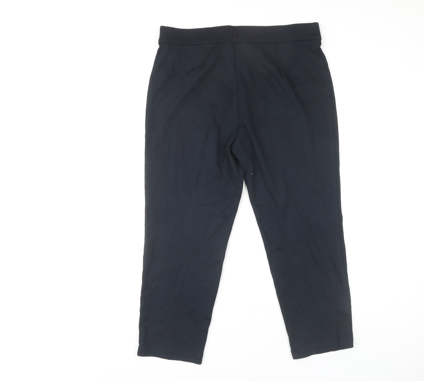 Marks and Spencer Women's Black Straight Trousers Size 14