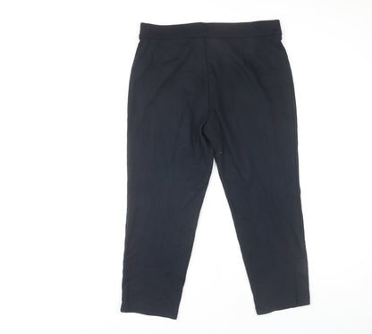 Marks and Spencer Women's Black Straight Trousers Size 14